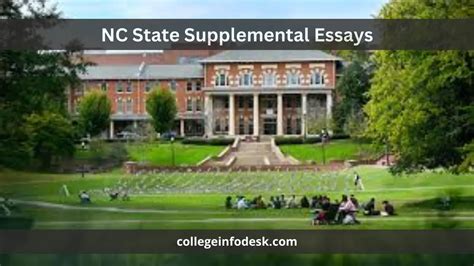 does nc state have supplemental essays for 2024-2025 applications?